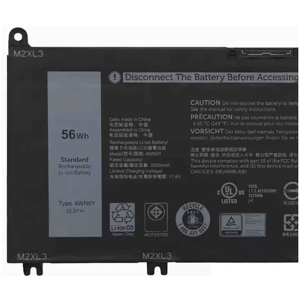Dell 3ICP5/60/dell-battery-4WN0Y
