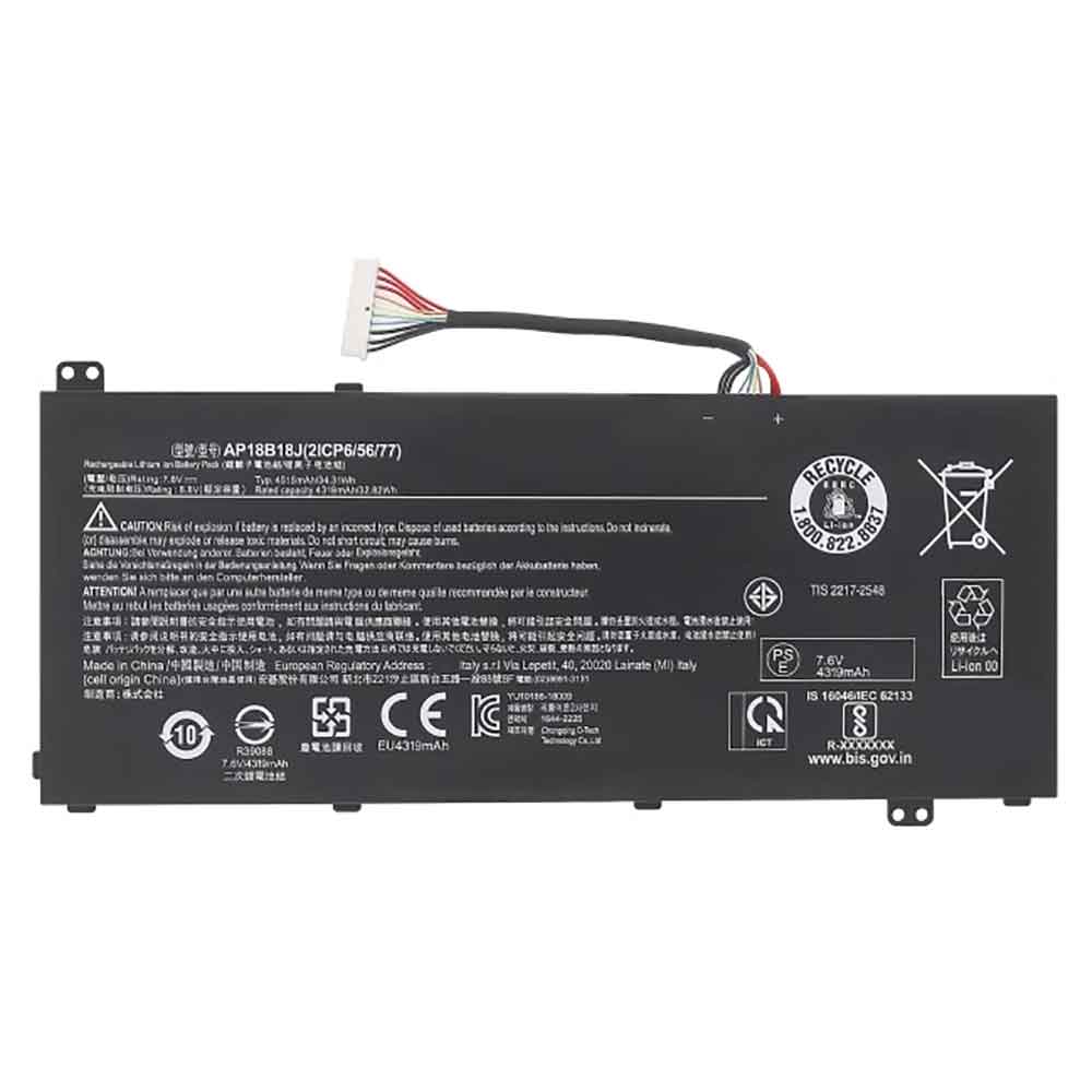 Acer ER17330V/mitsubishi-battery-ER17330V/acer-battery-AP18B18J
