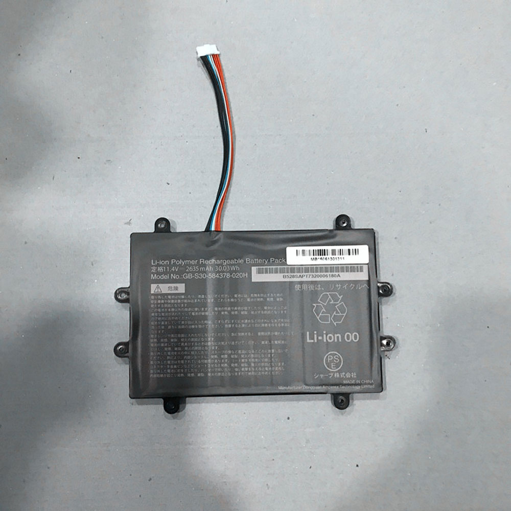 Batterie pour Sharp GB-S30-584378-020H